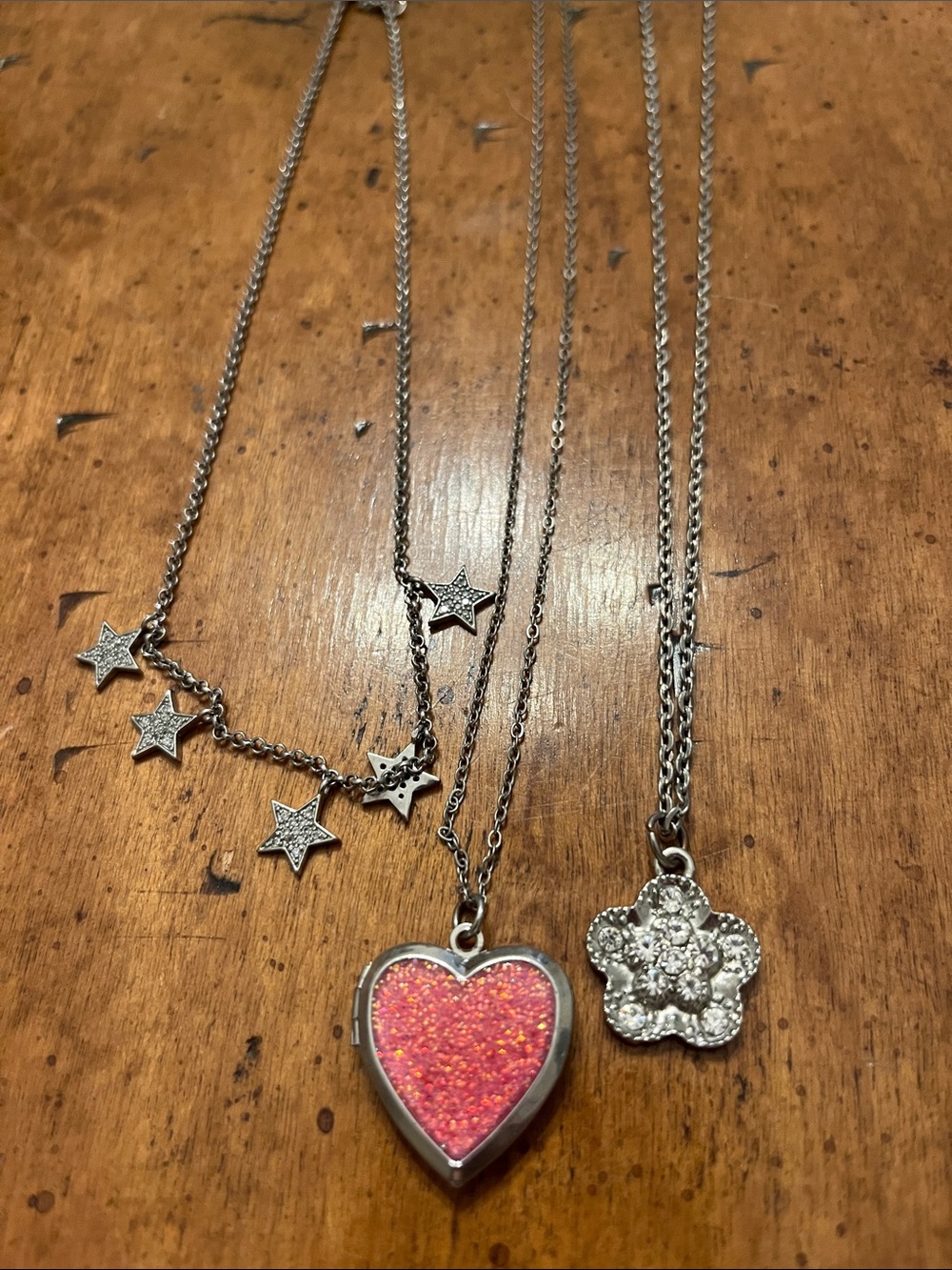Little girl necklaces including a locket- Set of three